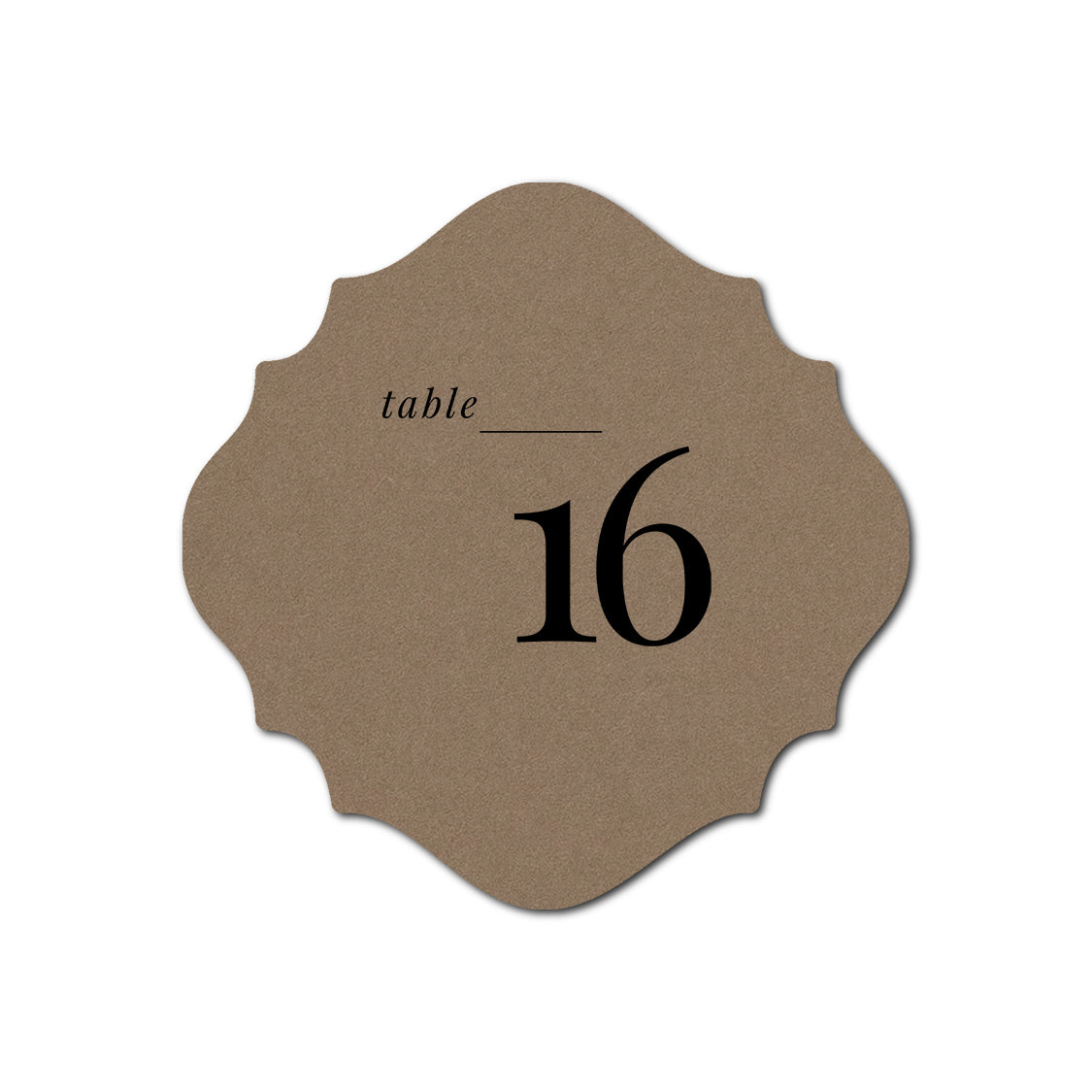 Individually Personalized Wedding Prints on Diecut Cardstock - Shape S27