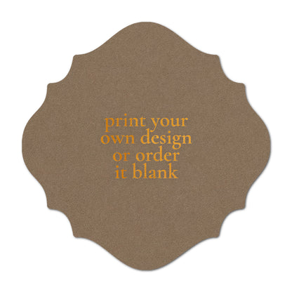 Custom Wedding Prints on Diecut Shaped Cardstock | Shape S27