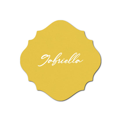 Individually Personalized Wedding Prints on Diecut Cardstock - Shape S27