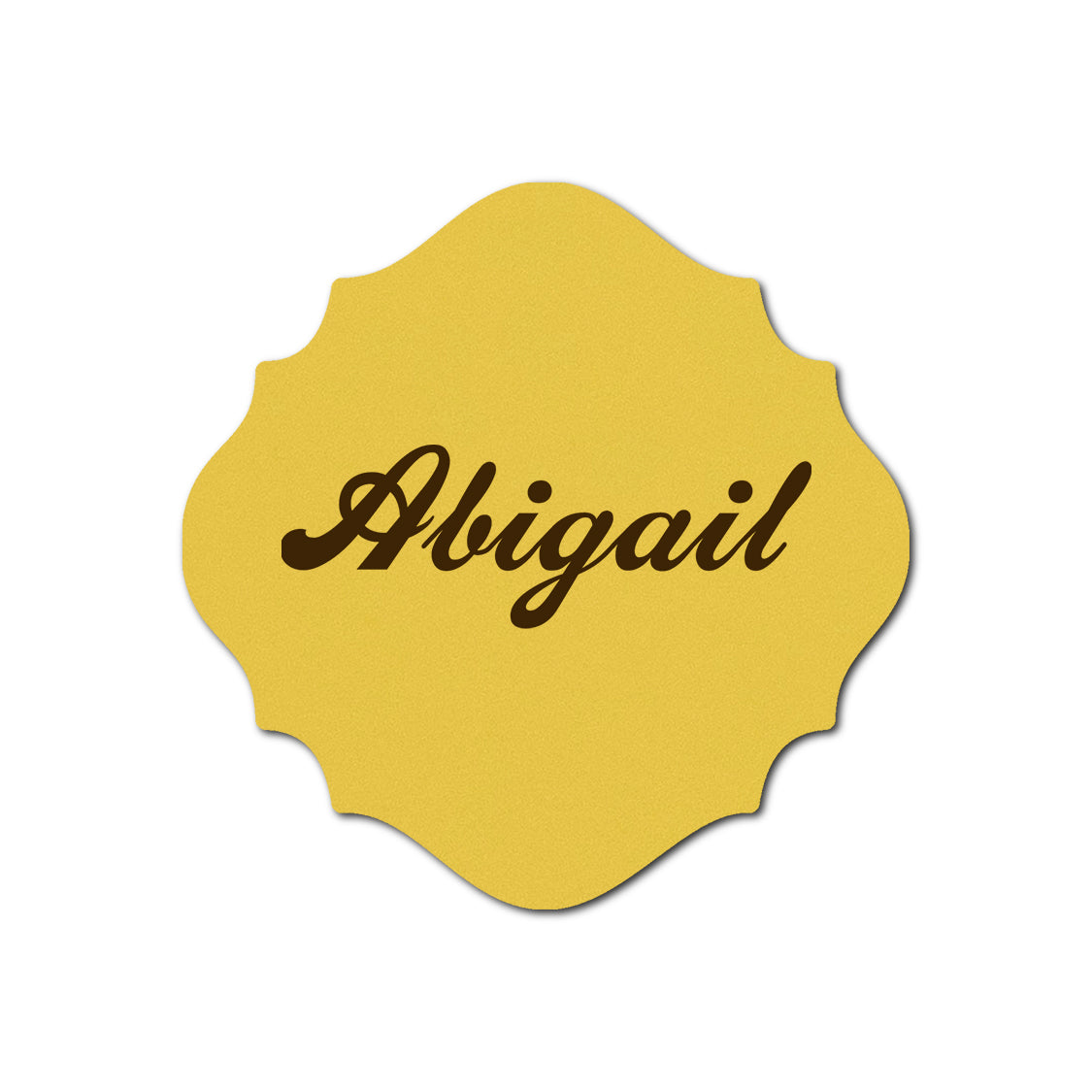 Individually Personalized Wedding Prints on Diecut Cardstock - Shape S27