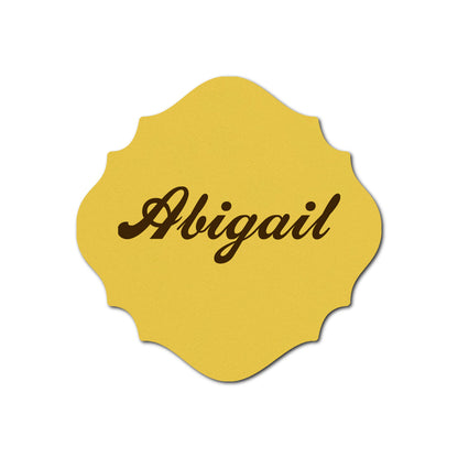 Individually Personalized Wedding Prints on Diecut Cardstock - Shape S27