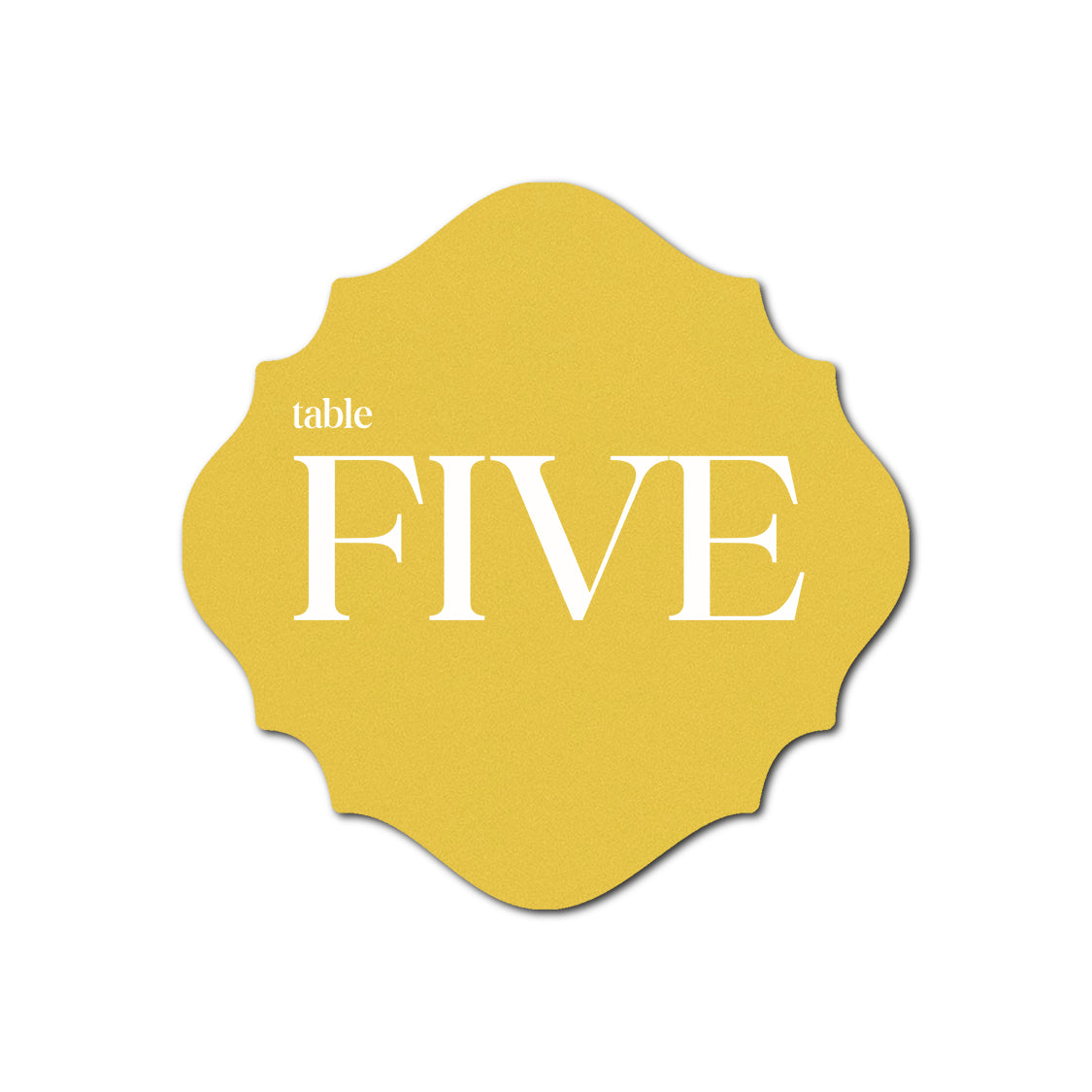 Individually Personalized Wedding Prints on Diecut Cardstock - Shape S27