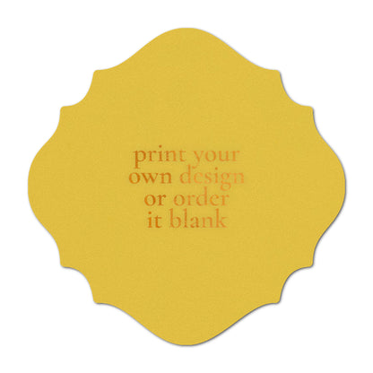 Custom Wedding Prints on Diecut Shaped Cardstock | Shape S27