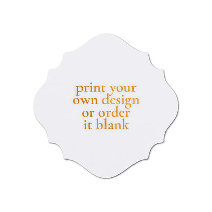 Custom Wedding Prints on Diecut Shaped Cardstock | Shape S27
