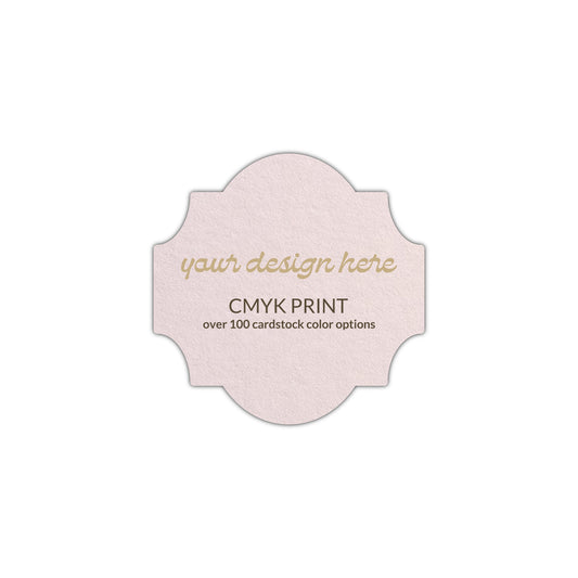 Shape S28 Diecut Card | CMYK Print | 2.25" x 2.25"