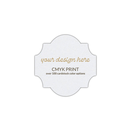 Shape S28 Diecut Card | CMYK Print | 3" x 3"