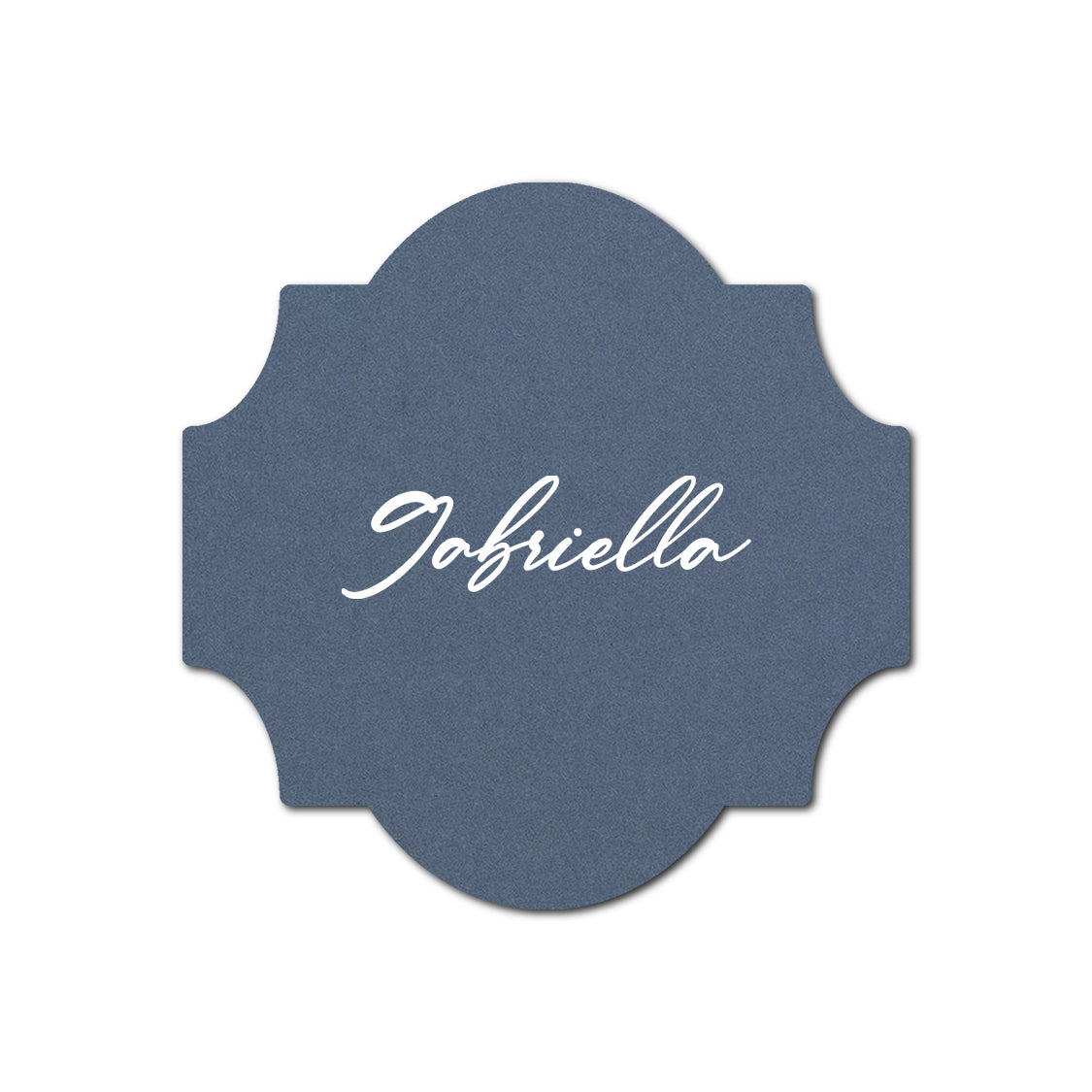 Individually Personalized Wedding Prints on Diecut Cardstock - Shape S28