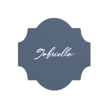 Individually Personalized Wedding Prints on Diecut Cardstock - Shape S28