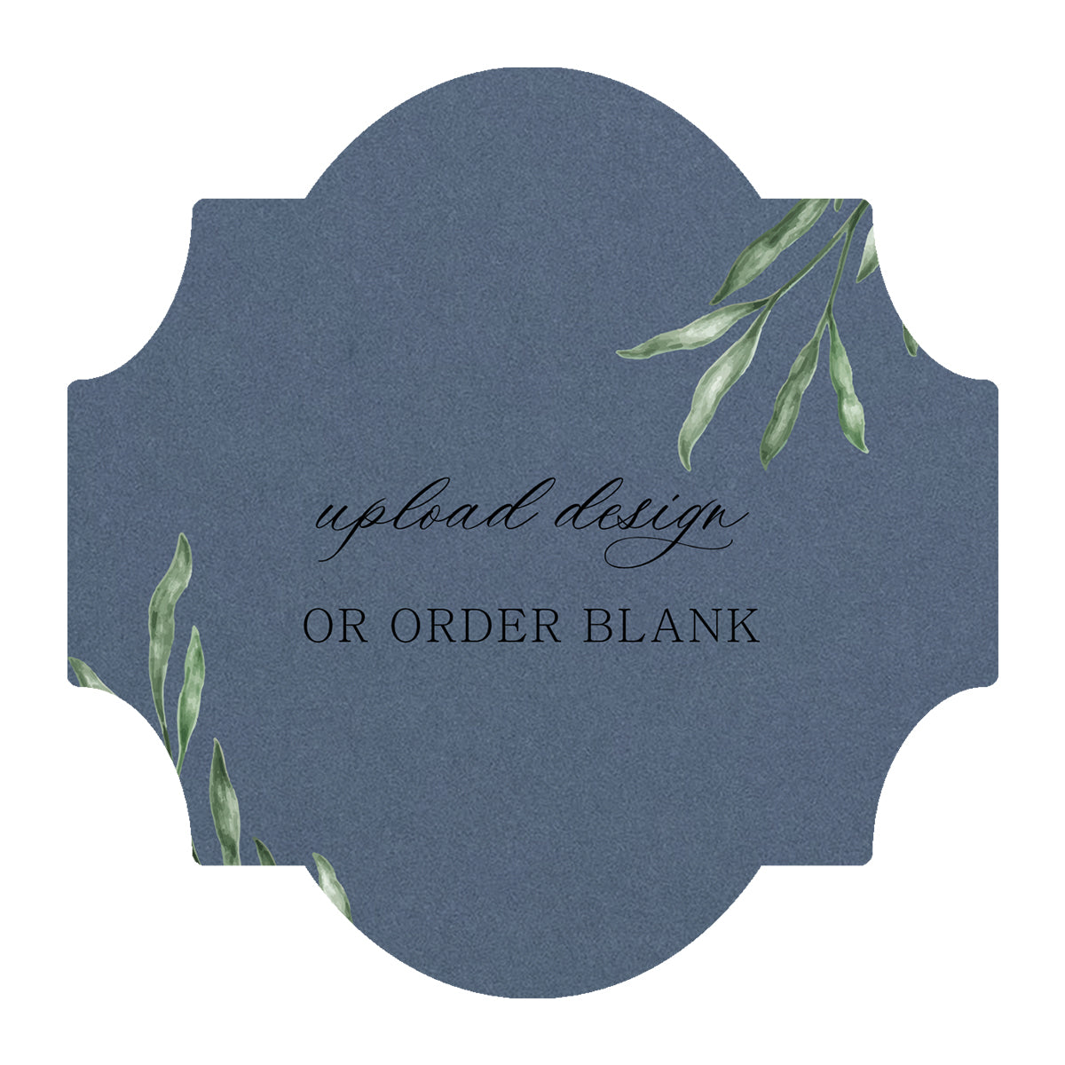 Custom Wedding Prints on Diecut Shaped Cardstock | Shape S28