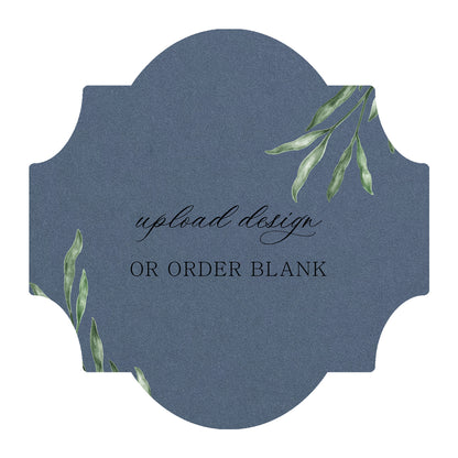 Custom Wedding Prints on Diecut Shaped Cardstock | Shape S28