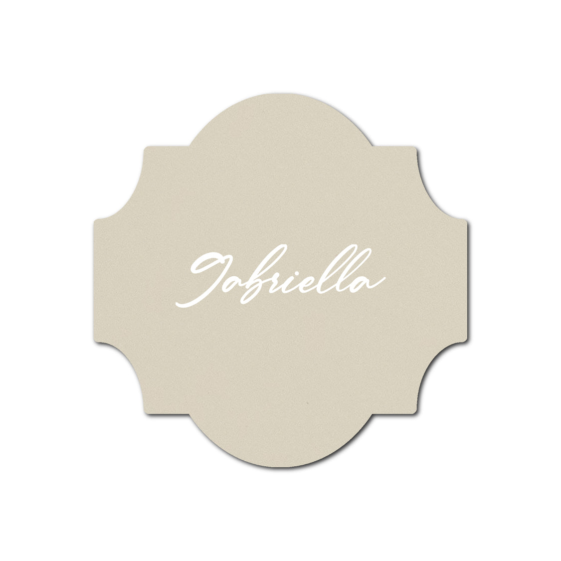 Individually Personalized Wedding Prints on Diecut Cardstock - Shape S28