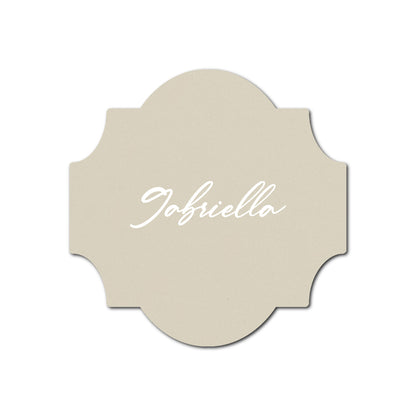 Individually Personalized Wedding Prints on Diecut Cardstock - Shape S28