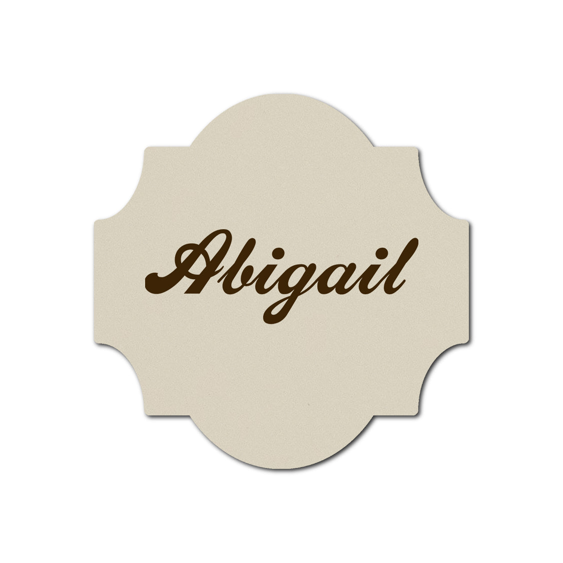 Individually Personalized Wedding Prints on Diecut Cardstock - Shape S28