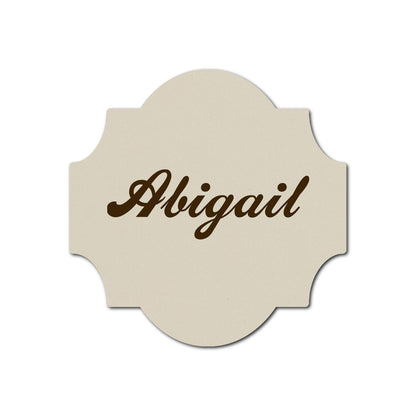 Individually Personalized Wedding Prints on Diecut Cardstock - Shape S28