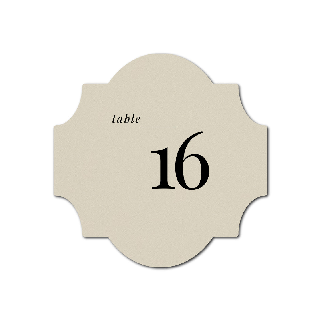 Individually Personalized Wedding Prints on Diecut Cardstock - Shape S28