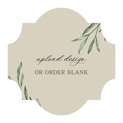Custom Wedding Prints on Diecut Shaped Cardstock | Shape S28