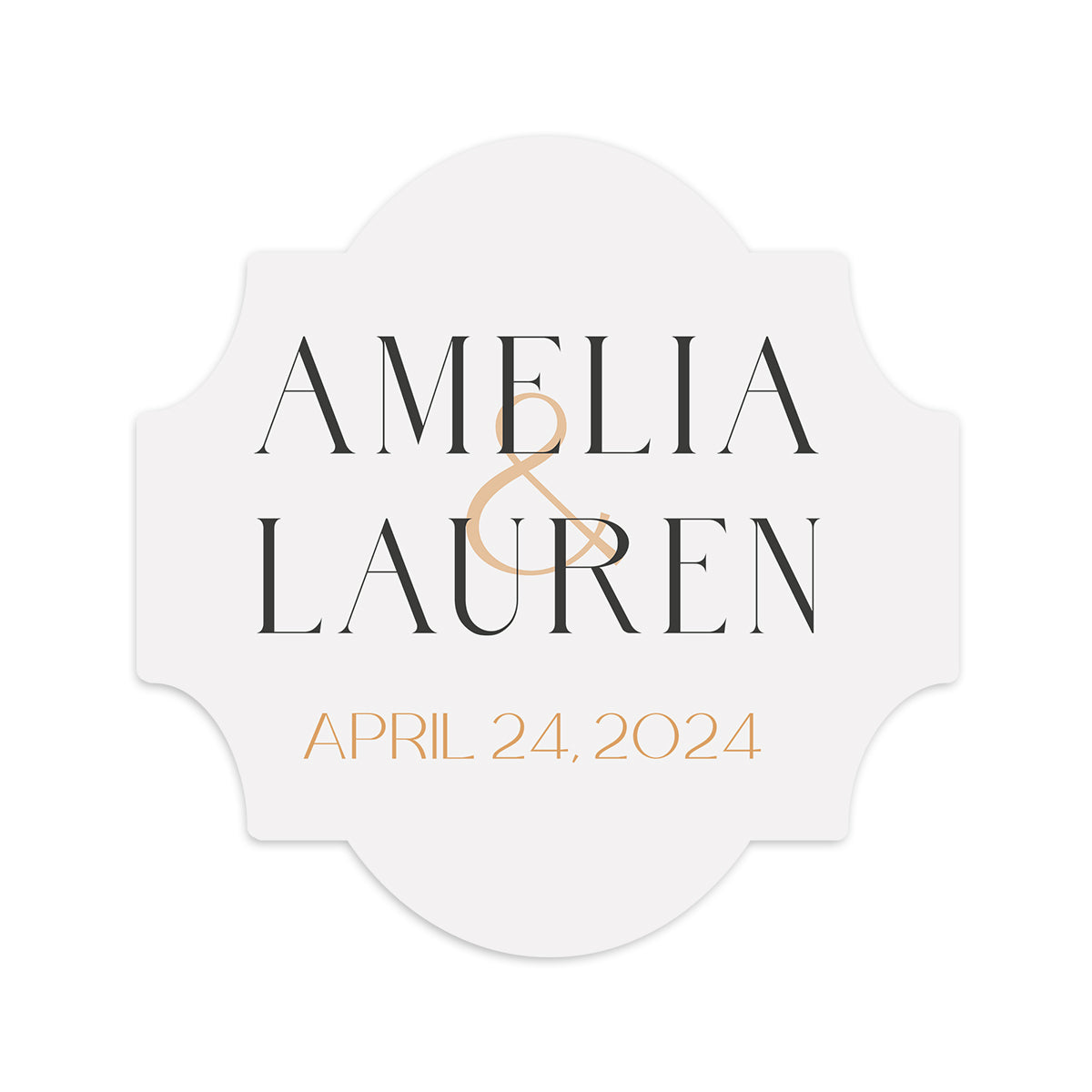 Personalized Wedding Cards | Fully Custom Print | Signature Shape SS28