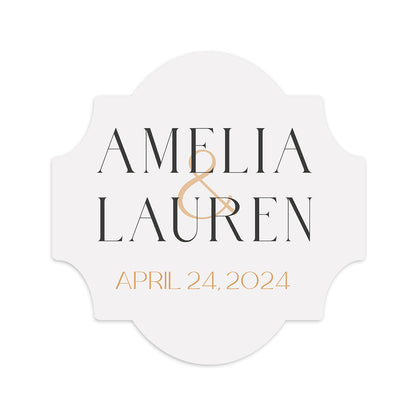 Personalized Wedding Cards | Fully Custom Print | Signature Shape SS28