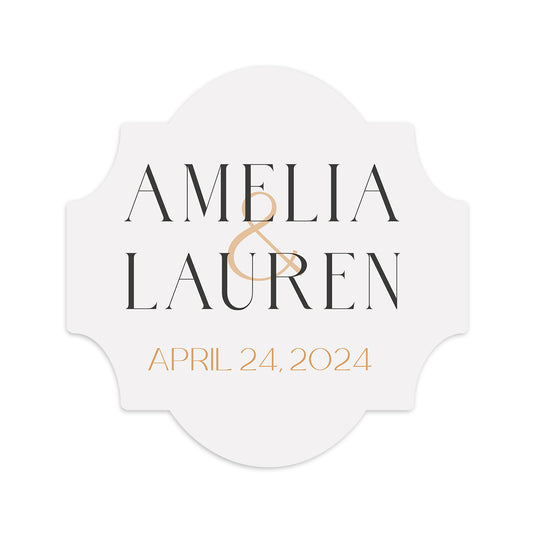 Personalized Wedding Cards | Fully Custom Print | Signature Shape SS28