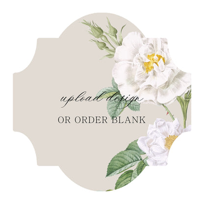 Custom Wedding Prints on Diecut Shaped Cardstock | Shape S28