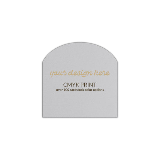Shape S2 Diecut Card | CMYK Print | 2" x 2"
