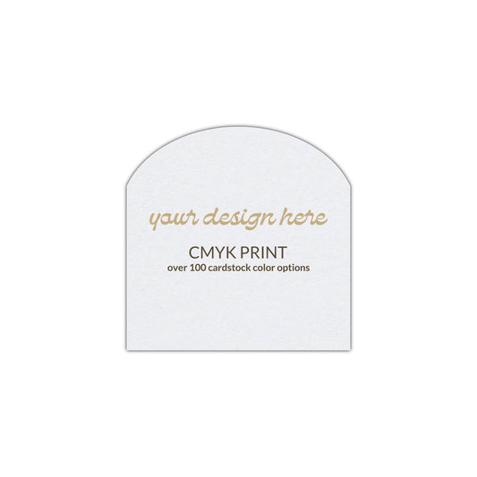 Shape S2 Diecut Card | CMYK Print | 3" x 3"