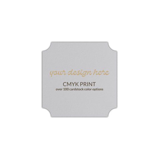 Shape S3 Diecut Card | CMYK Print | 2" x 2"