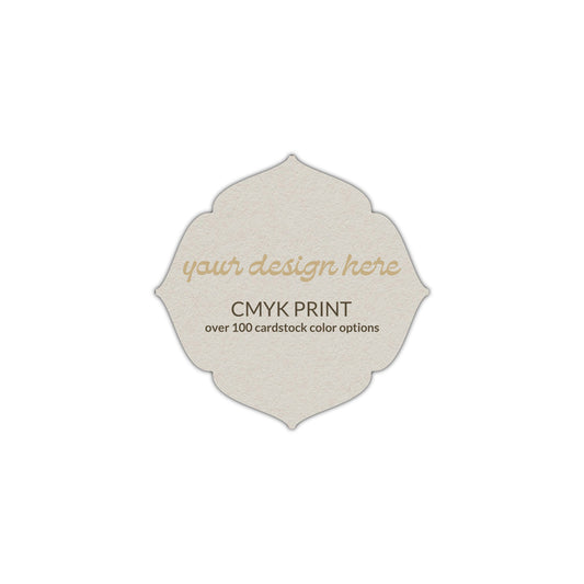 Shape S32 Diecut Card | CMYK Print | 2.5" x 2.5"