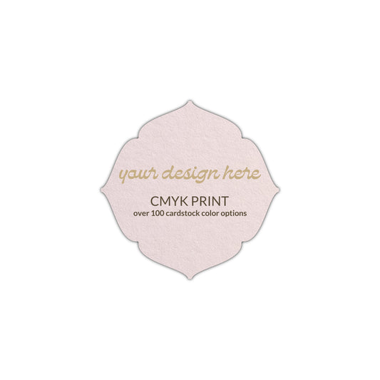 Shape S32 Diecut Card | CMYK Print | 2.25" x 2.25"