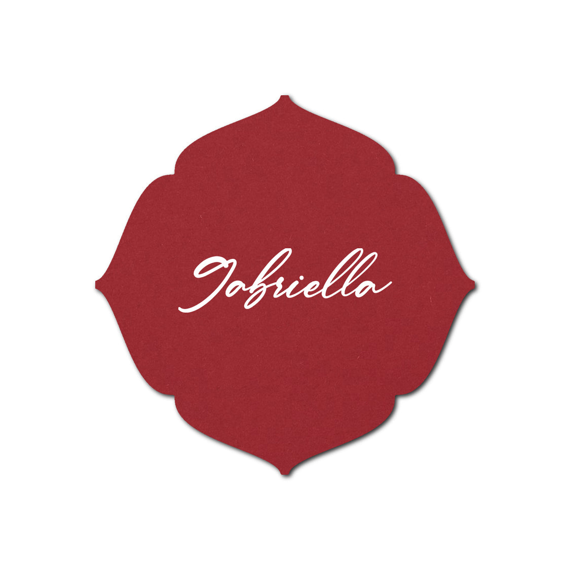 Individually Personalized Wedding Prints on Diecut Cardstock - Shape S32