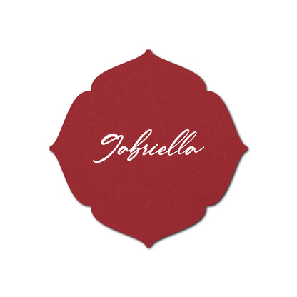 Individually Personalized Wedding Prints on Diecut Cardstock - Shape S32