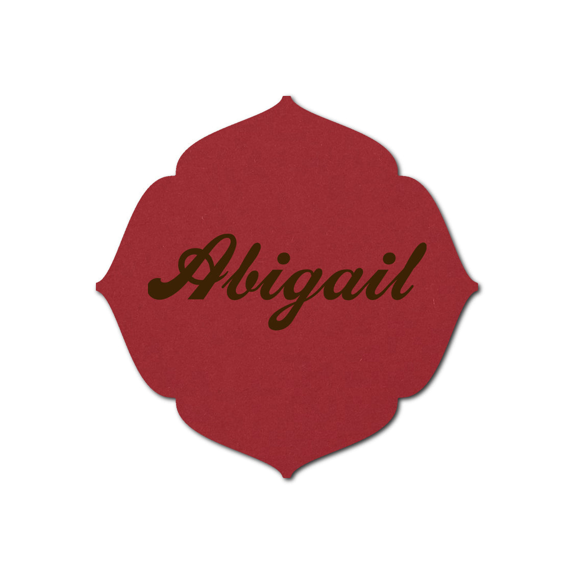 Individually Personalized Wedding Prints on Diecut Cardstock - Shape S32