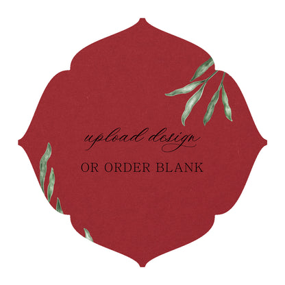 Custom Wedding Prints on Diecut Shaped Cardstock | Shape S32