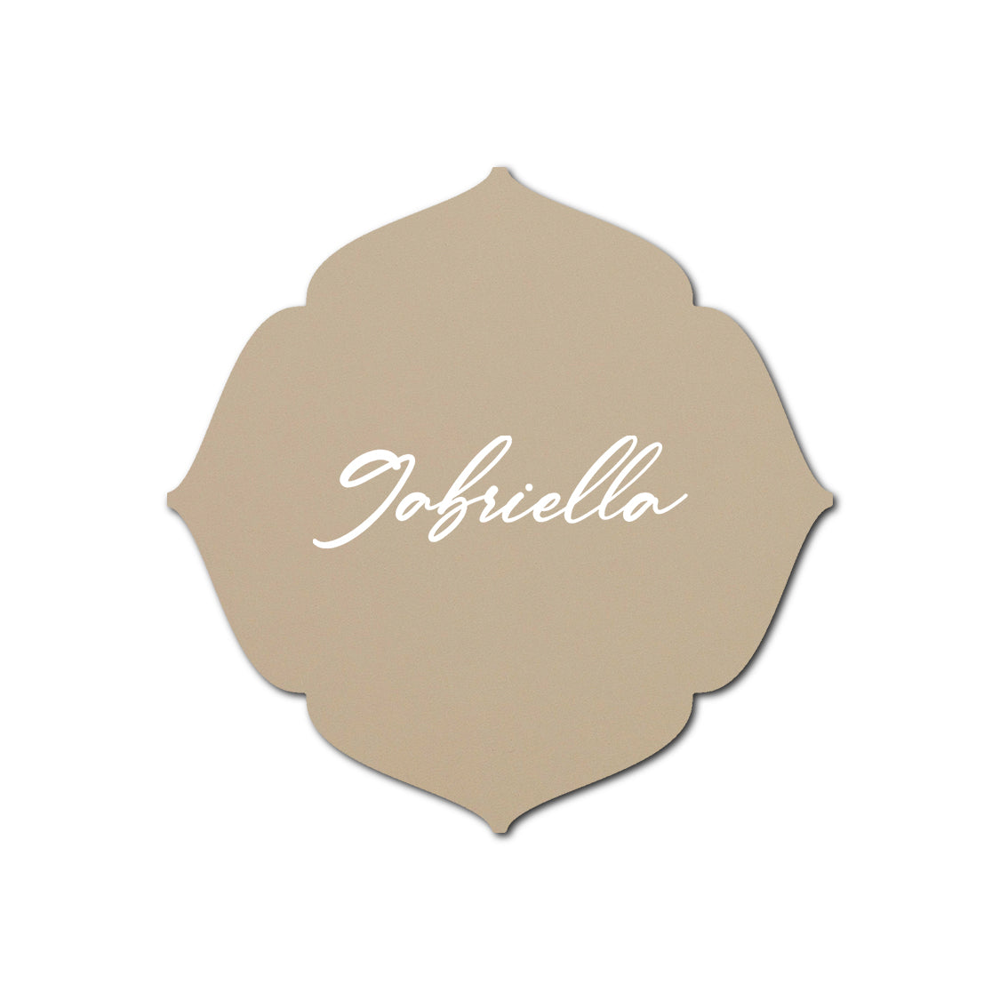 Individually Personalized Wedding Prints on Diecut Cardstock - Shape S32
