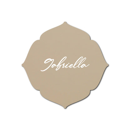 Individually Personalized Wedding Prints on Diecut Cardstock - Shape S32