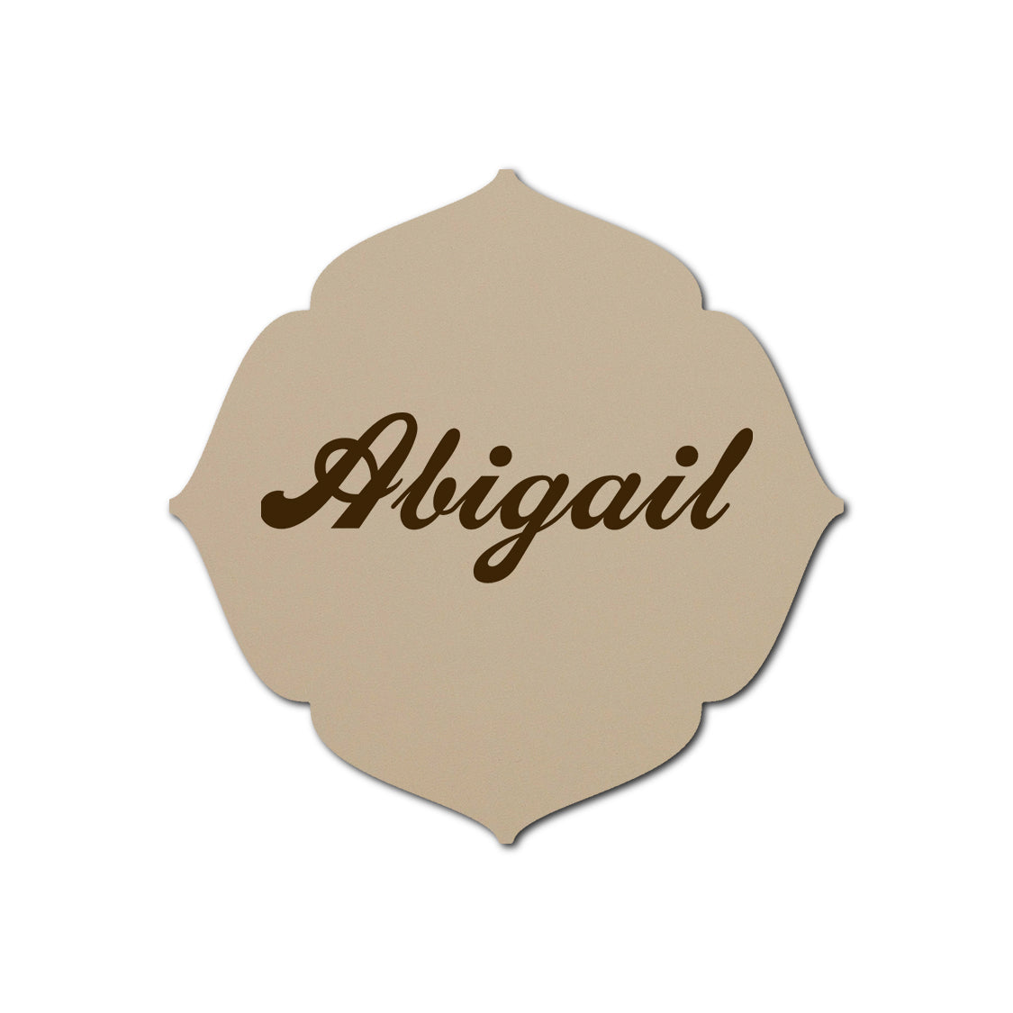 Individually Personalized Wedding Prints on Diecut Cardstock - Shape S32