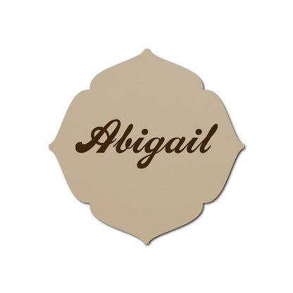 Individually Personalized Wedding Prints on Diecut Cardstock - Shape S32