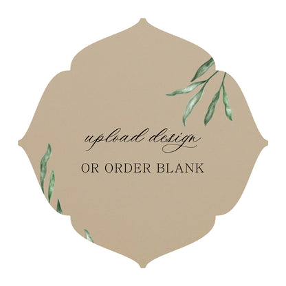 Custom Wedding Prints on Diecut Shaped Cardstock | Shape S32