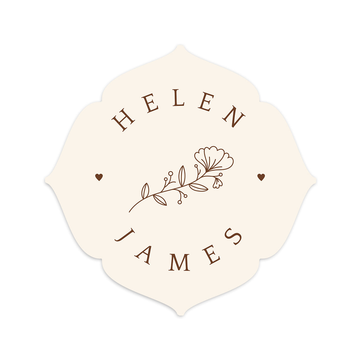 Personalized Wedding Cards | Fully Custom Print | Signature Shape SS32