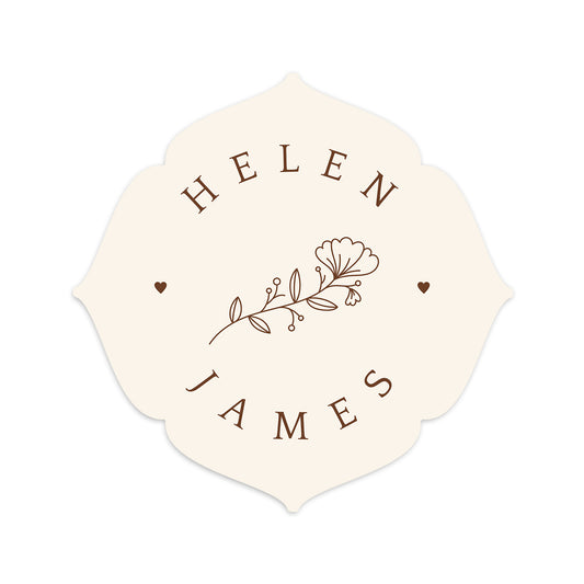 Personalized Wedding Cards | Fully Custom Print | Signature Shape SS32