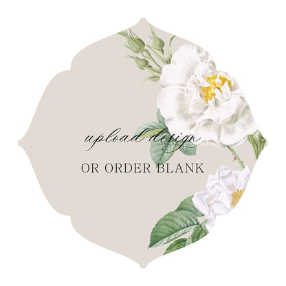 Custom Wedding Prints on Diecut Shaped Cardstock | Shape S32