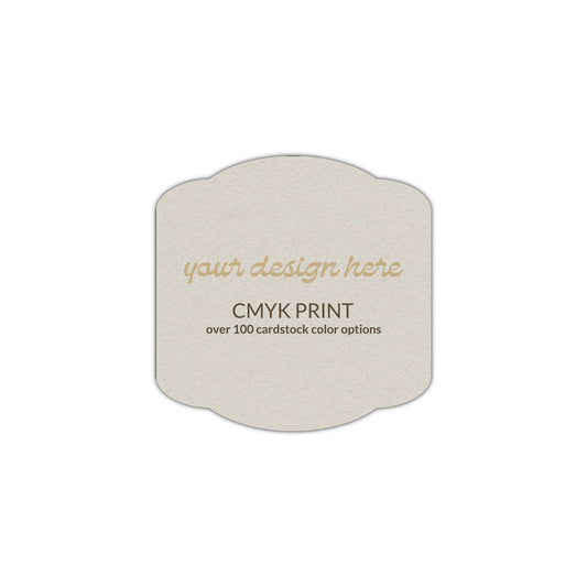 Shape S34 Diecut Card | CMYK Print | 2.5" x 2.5"