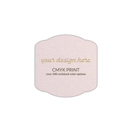 Shape S34 Diecut Card | CMYK Print | 2.25" x 2.25"