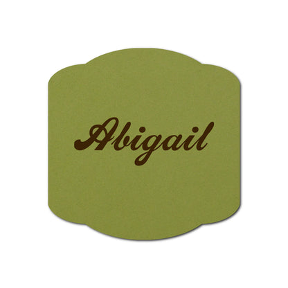 Individually Personalized Wedding Prints on Diecut Cardstock - Shape S34