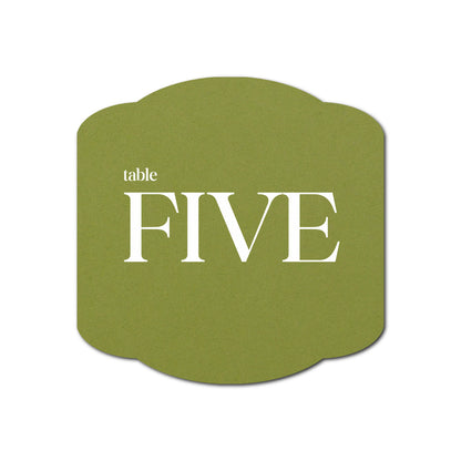 Individually Personalized Wedding Prints on Diecut Cardstock - Shape S34