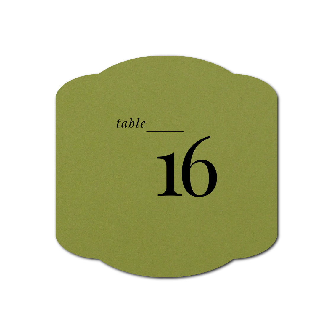 Individually Personalized Wedding Prints on Diecut Cardstock - Shape S34