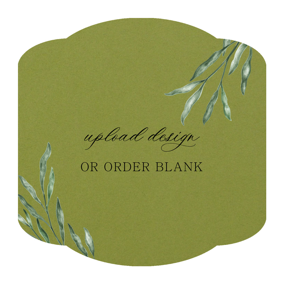 Custom Wedding Prints on Diecut Shaped Cardstock | Shape S34