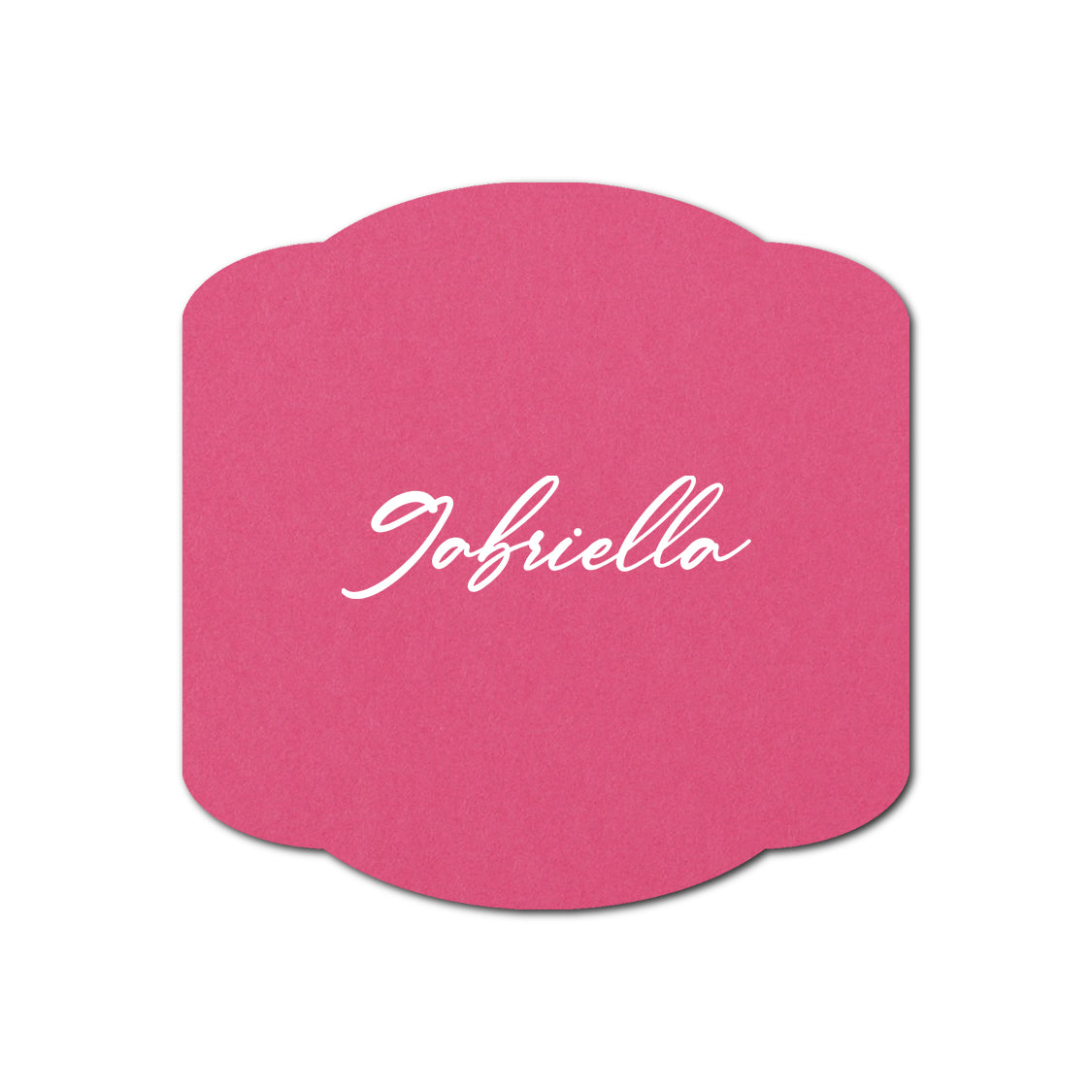 Individually Personalized Wedding Prints on Diecut Cardstock - Shape S34