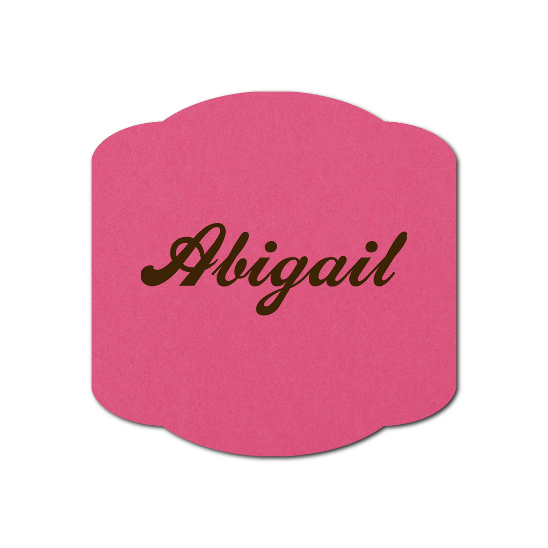 Individually Personalized Wedding Prints on Diecut Cardstock - Shape S34