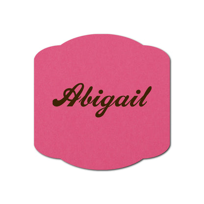 Individually Personalized Wedding Prints on Diecut Cardstock - Shape S34